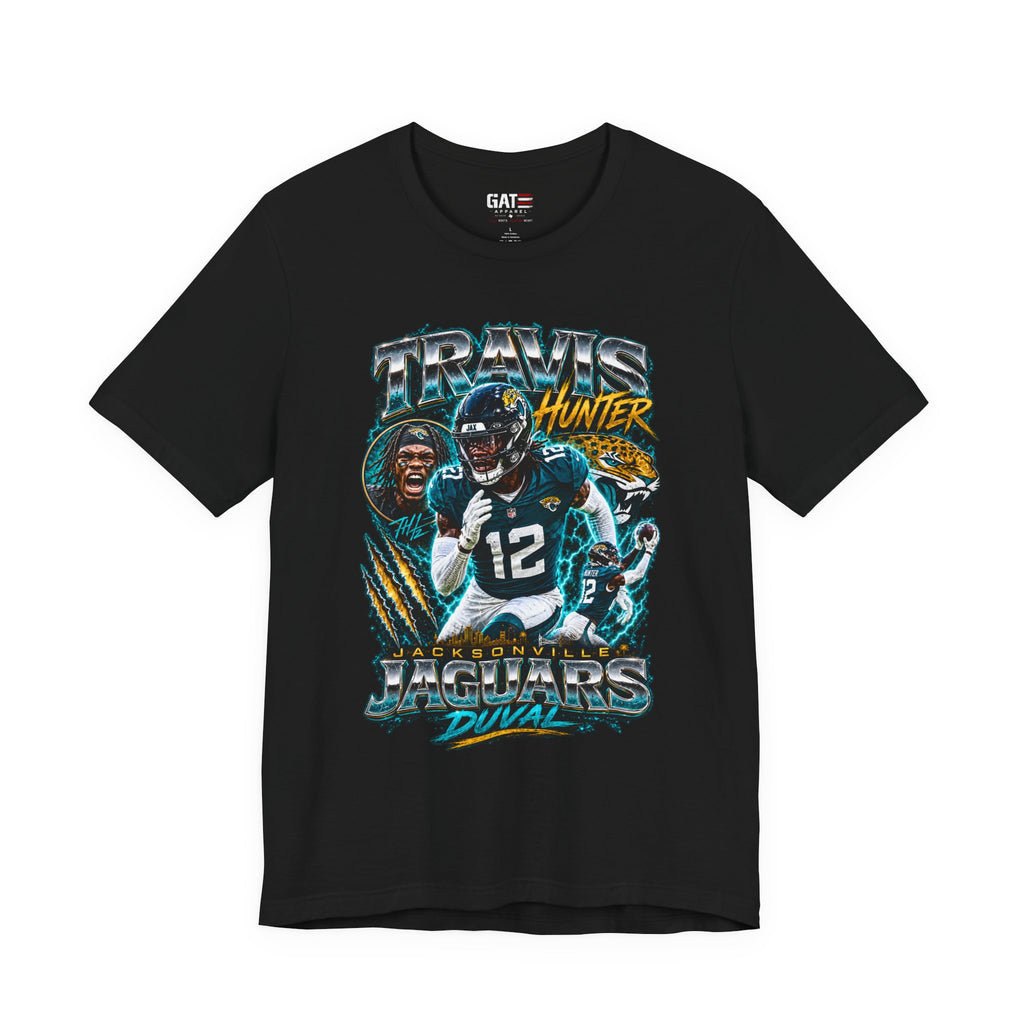 Travis Hunter Jacksonville Jaguars Tee Retro Player Graphic T-Shirt