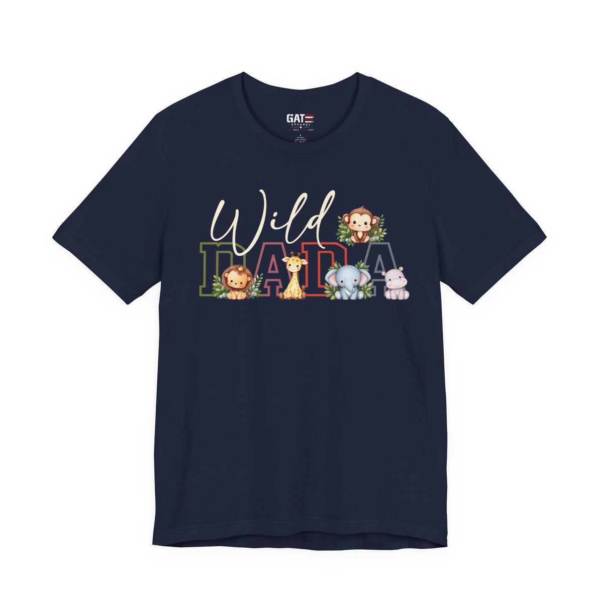 Wild Dada Safari Animals Tee – Cute Jungle Baby Animal Graphic Shirt - product image 6
