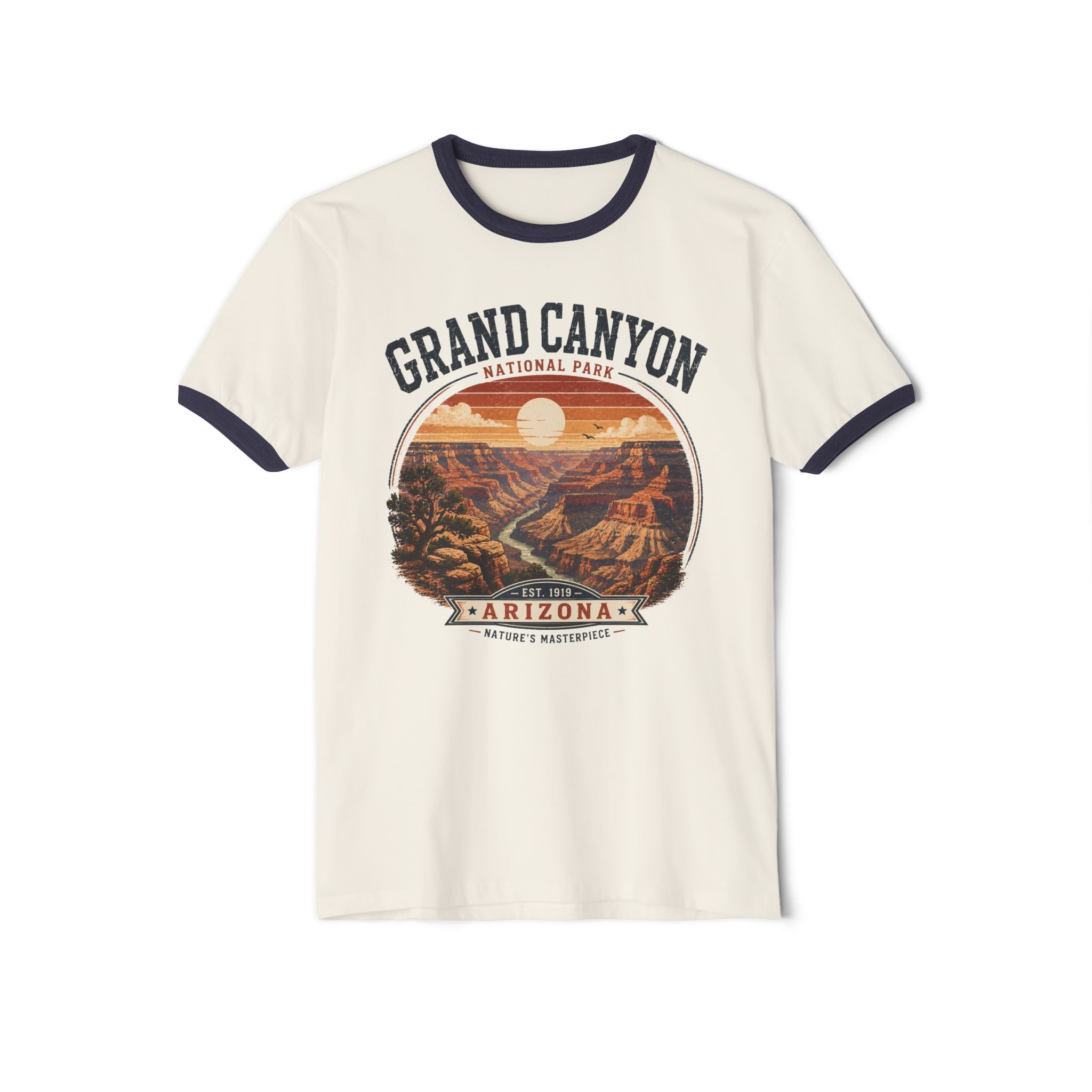 Grand Canyon Ringer T-Shirt — Vintage Arizona Park Tee