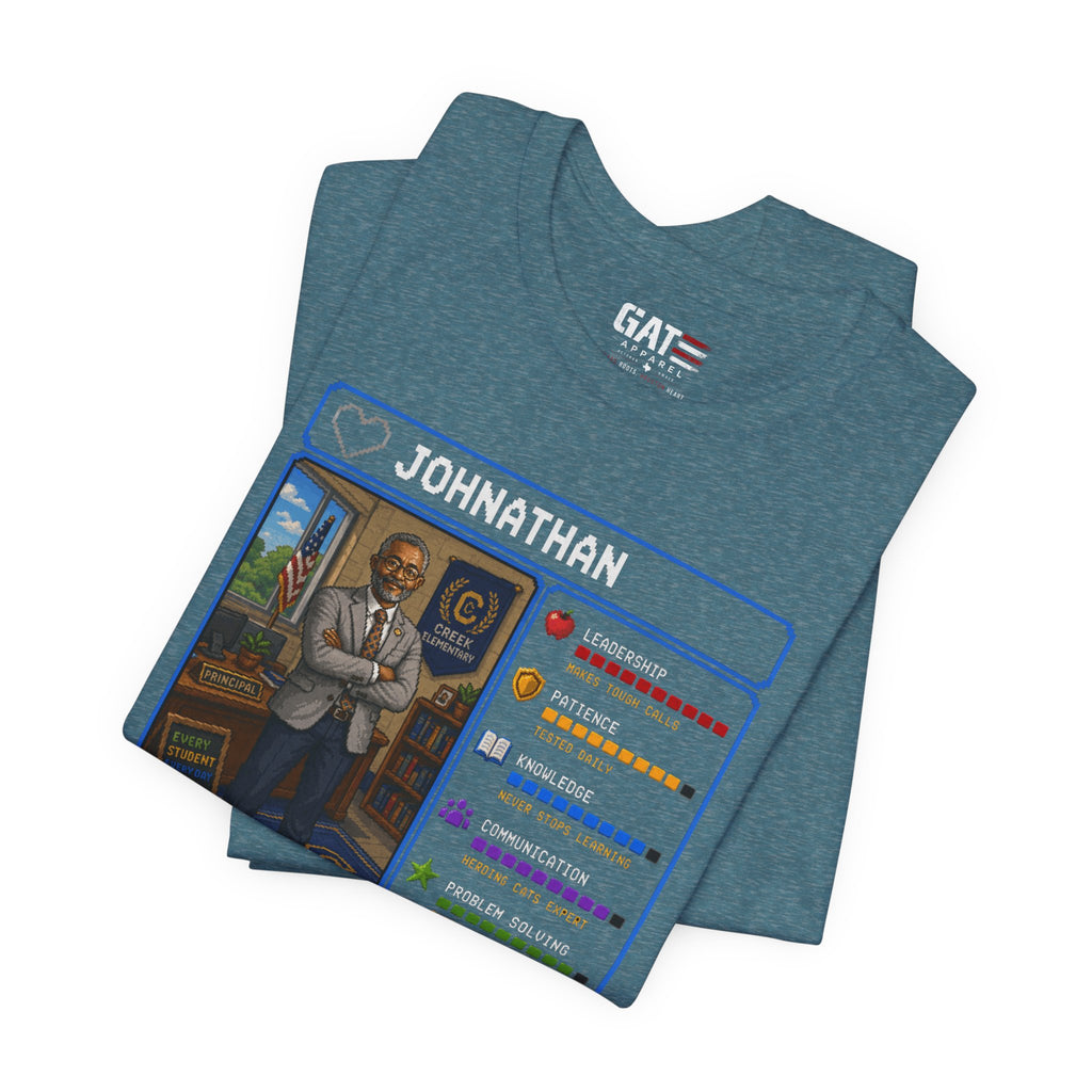 Custom Principal RPG Character Shirt | Personalized School Administrator Gift