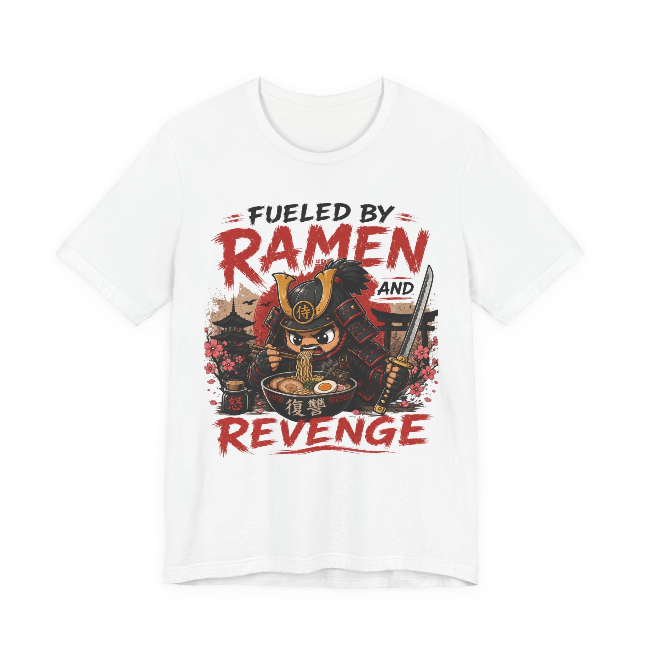 Fueled by Ramen and Revenge Tee — Samurai Ramen Graphic T-Shirt