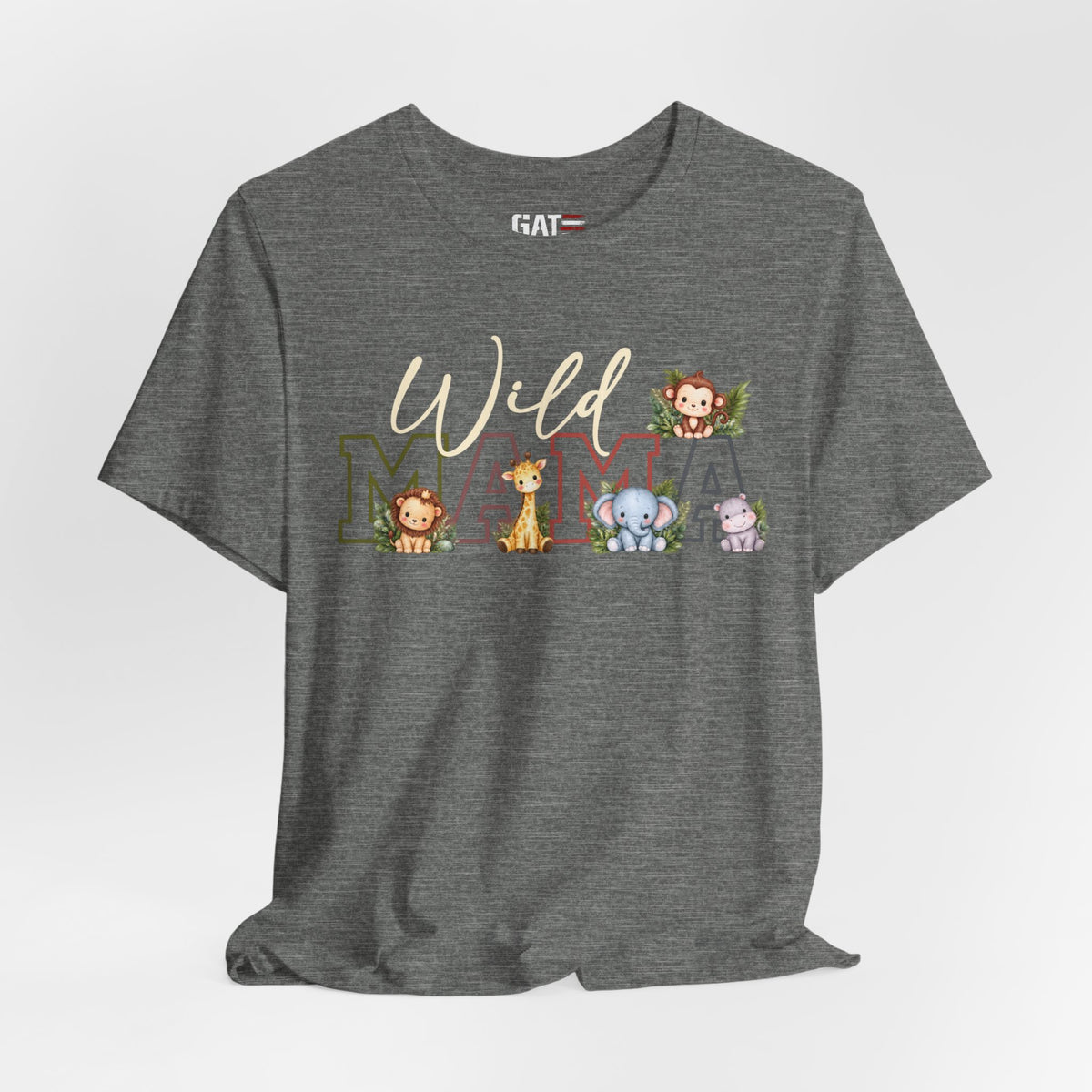 Wild Mama Tee — Cute Jungle Animal Mom Shirt