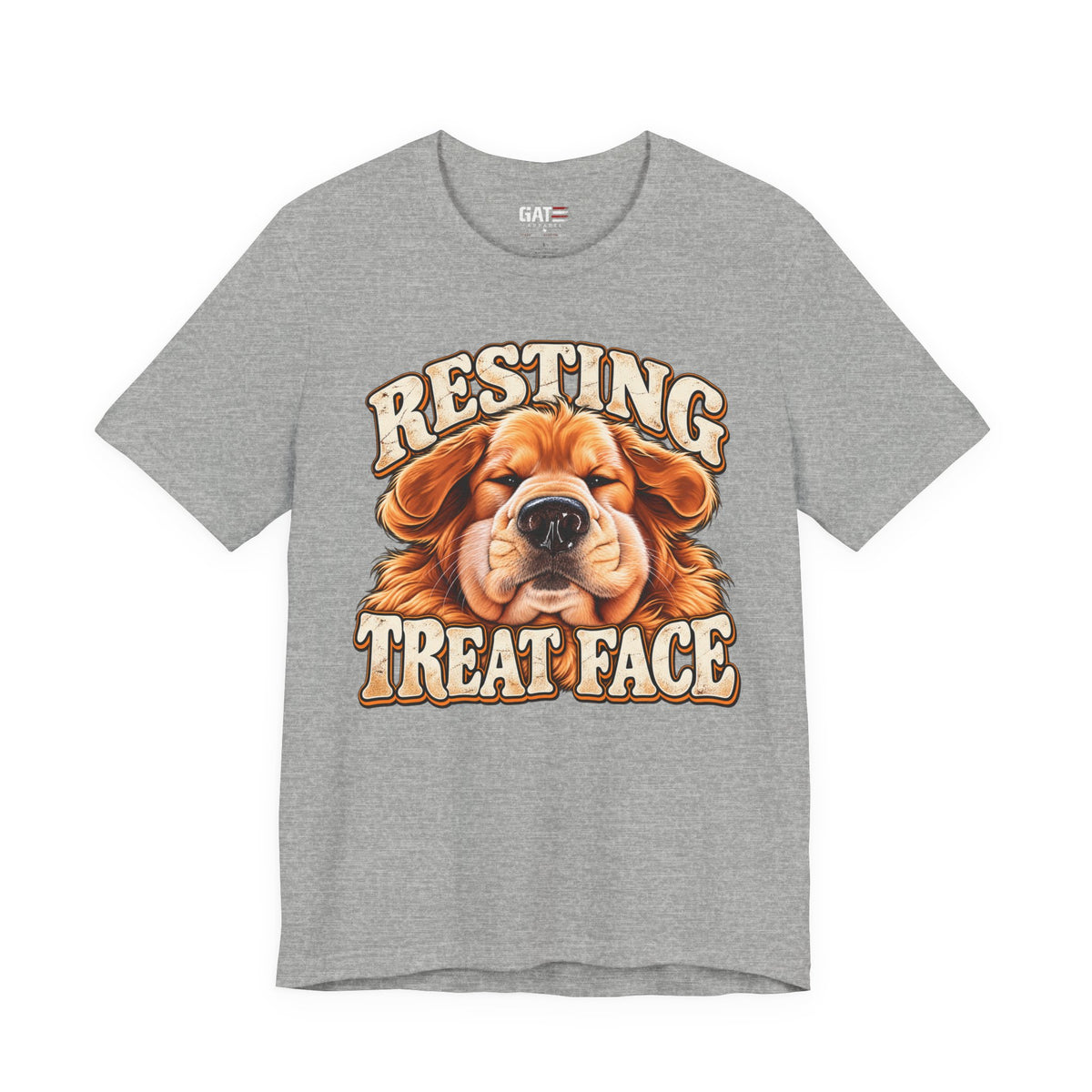 Resting Treat Face Dog T-Shirt — Funny Puppy Graphic Tee for Dog Lovers