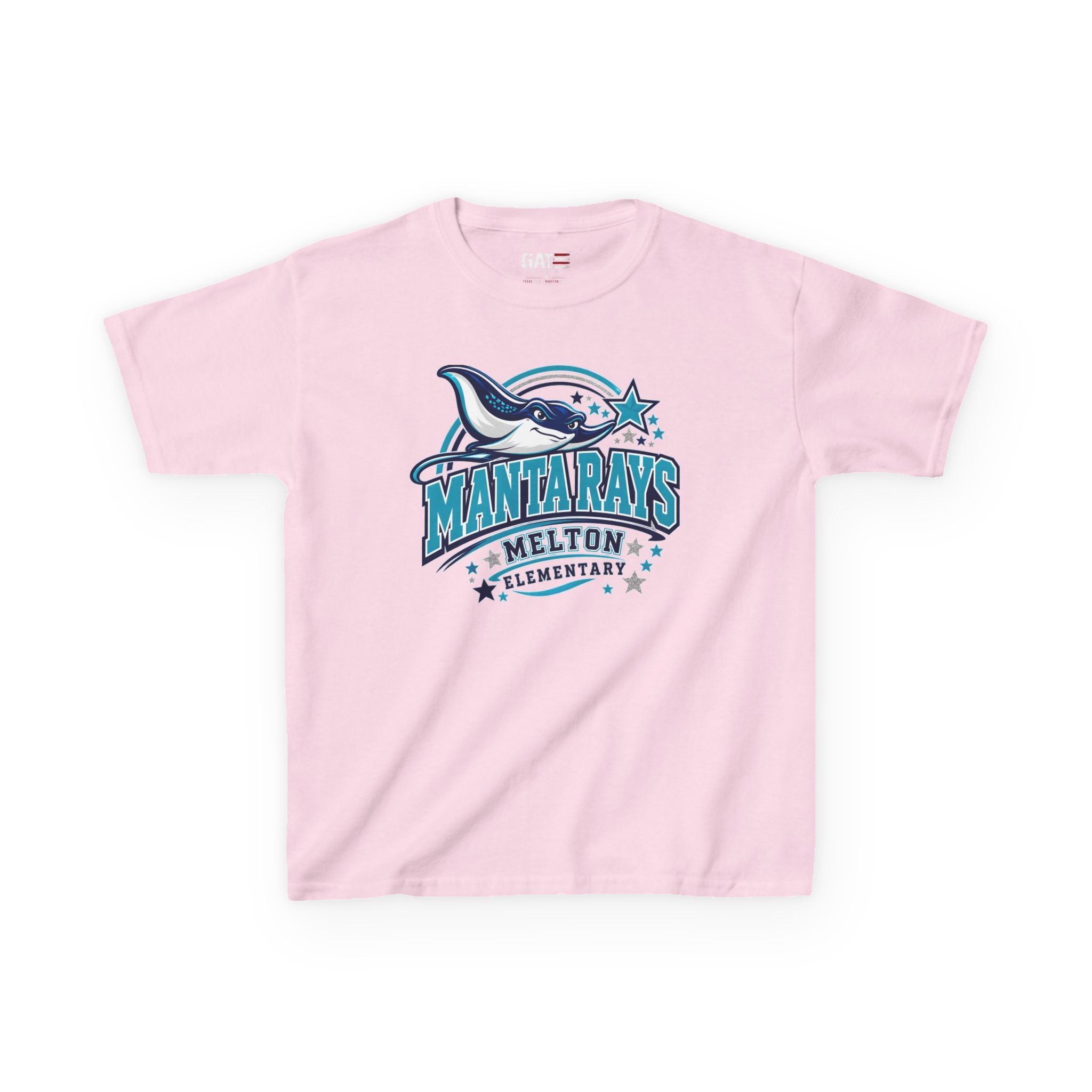 Melton Kids Tee Mantarays School T-Shirt — Melton Elementary Mascot Tee
