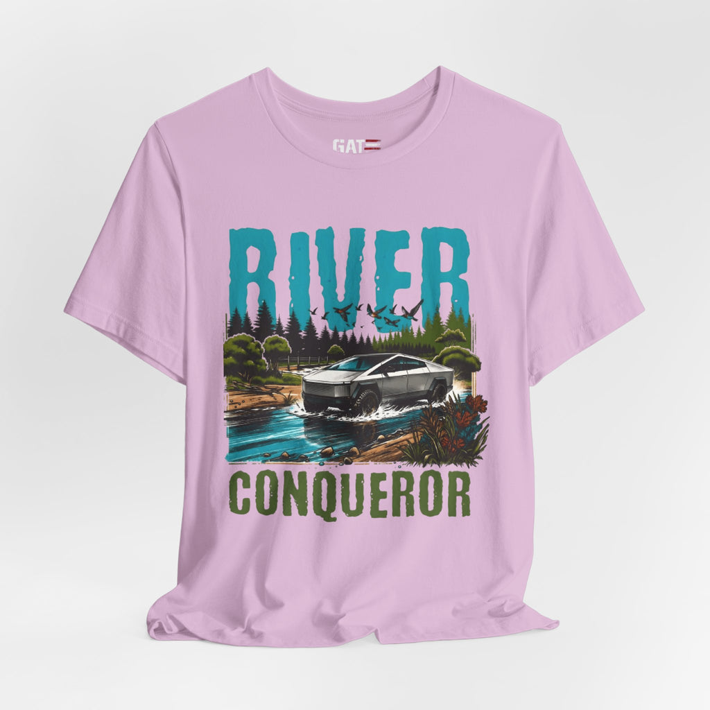 Cybertruck River Conqueror Shirt, Tesla Cybertruck Off Road Tee, Adventure Truck Shirt, Camping Shirt, Outdoor Lover Gift