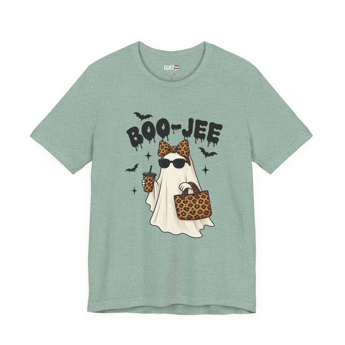 Boo-jee Ghost Shirt | Leopard Halloween Graphic Tee