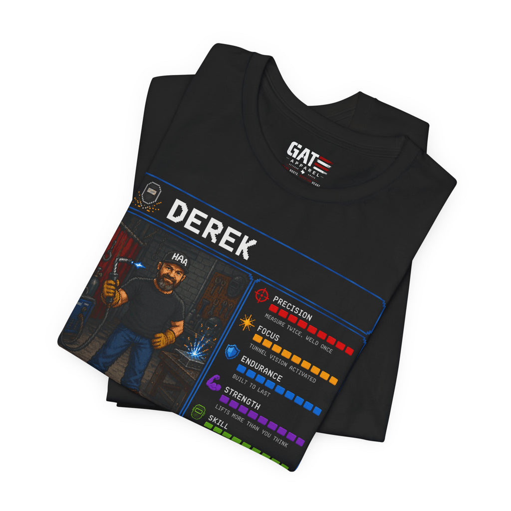 Custom Welder RPG Character Shirt| Personalized Welding Gift