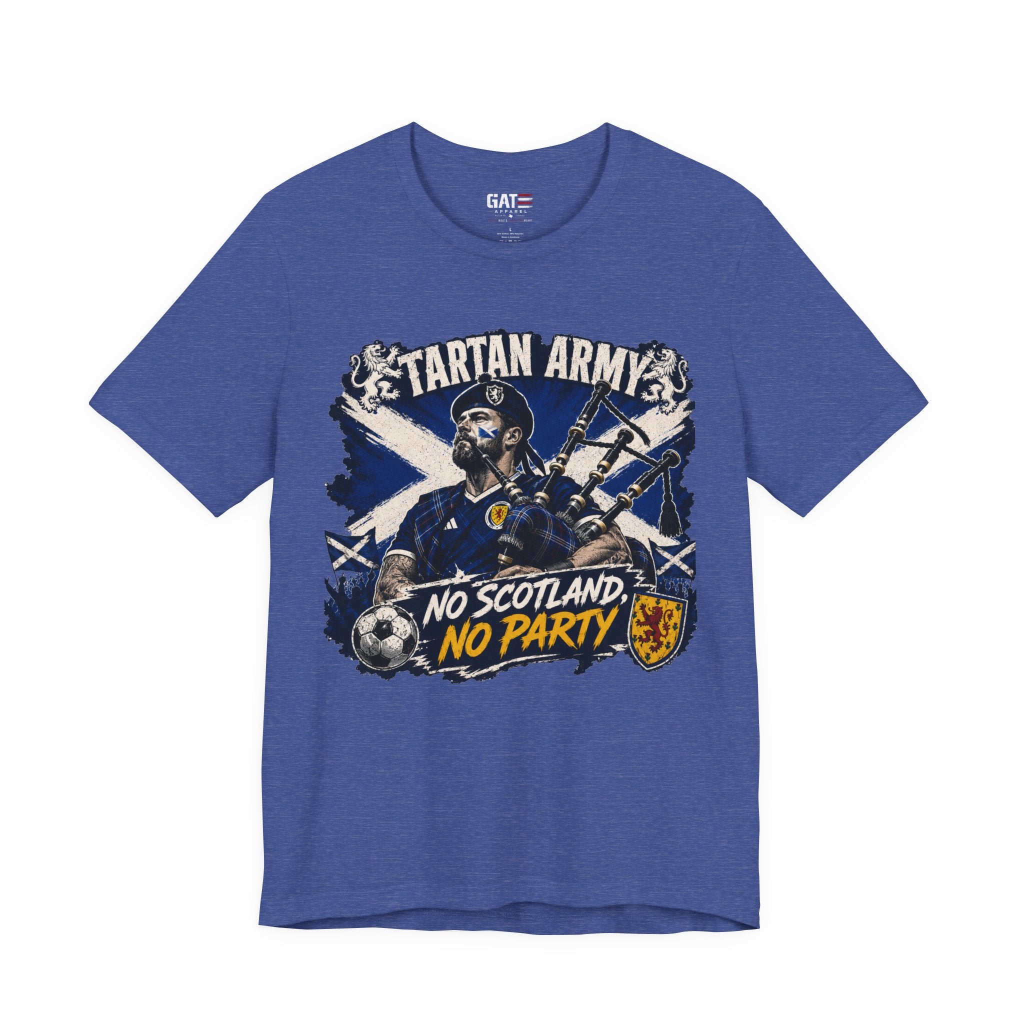 Scotland World Cup Soccer Shirt, Tartan Army Fan Tee, No Scotland No Party Shirt, Scottish Football Supporter Gift