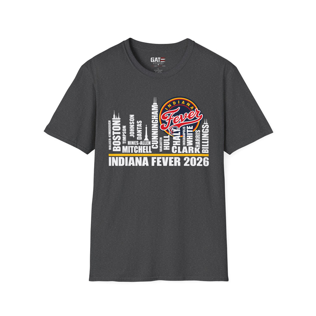 Indiana Fever Team Shirt Caitlin Clark Sophie Cunningham WNBA Basketball Tee