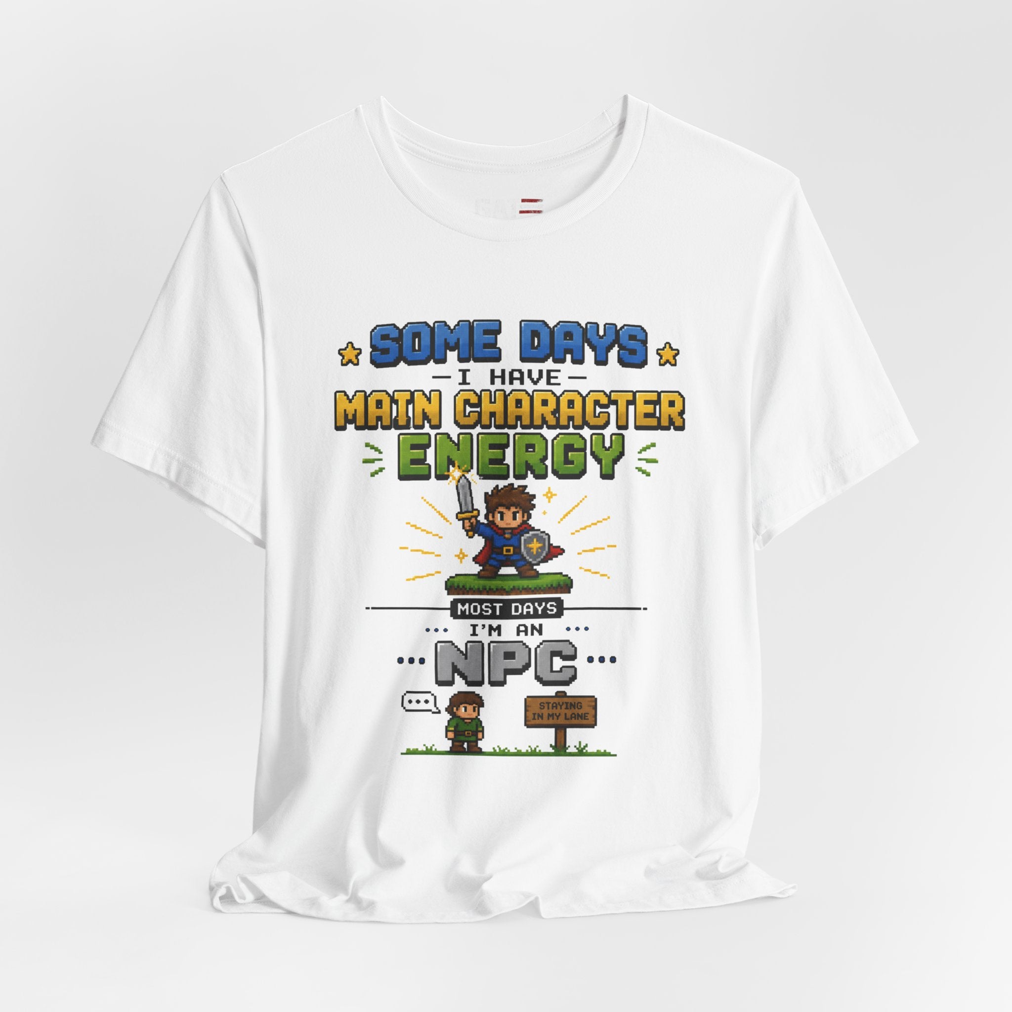 Main Character Energy Shirt | Retro Gaming Tee