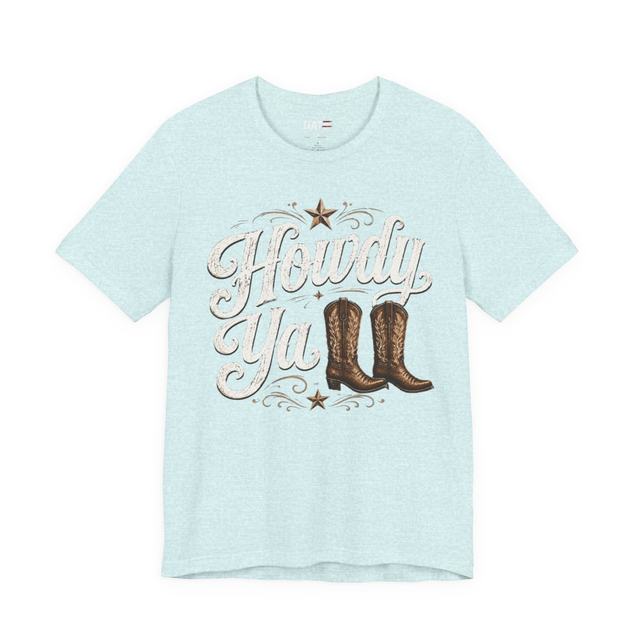 Howdy Ya Cowboy T‑Shirt – Western Boots Graphic Tee