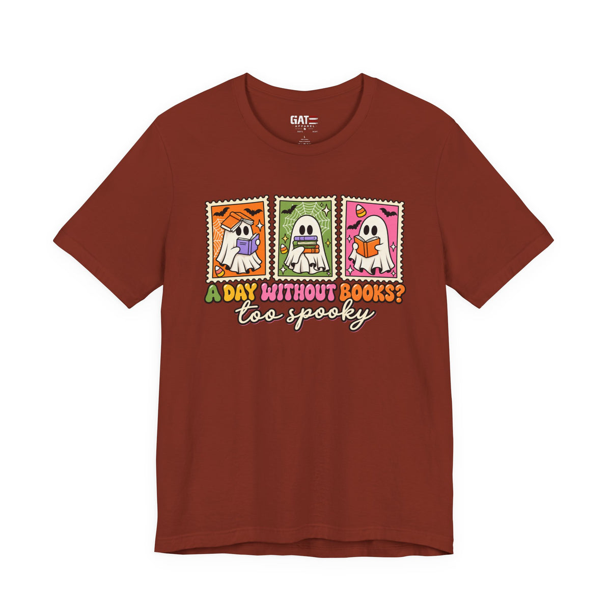 Halloween Book Lover Shirt – A Day Without Books Is Too Spooky – product photo