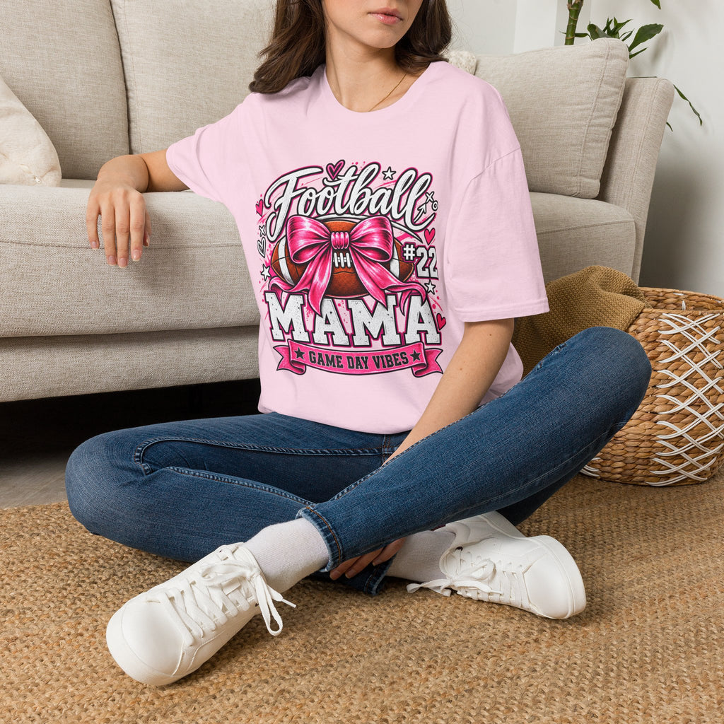 Personalized Football Mom Player Shirt | Custom Name & Number