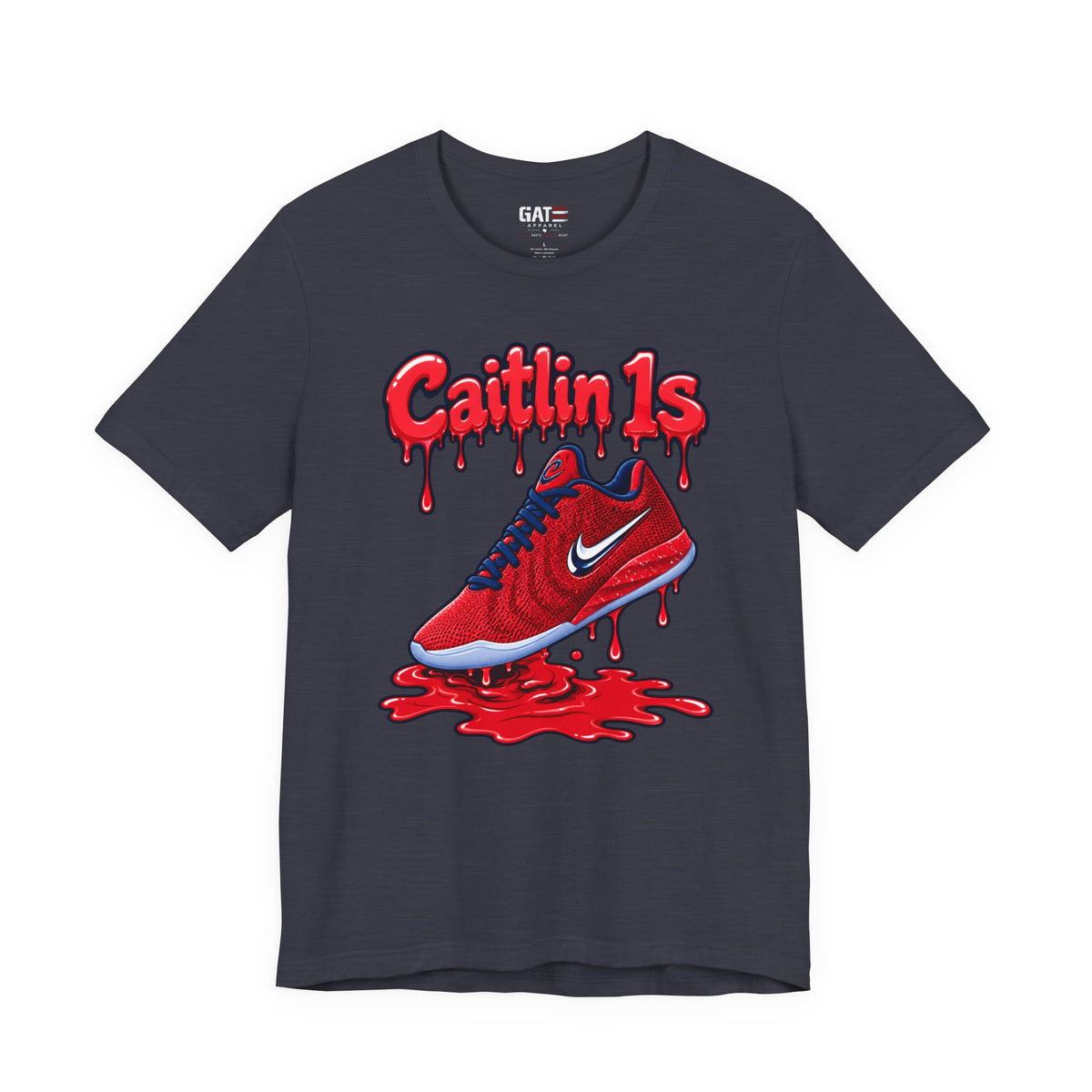 Caitlin Clark Caitlin 1s USA Reds Paint Sneaker Shirt