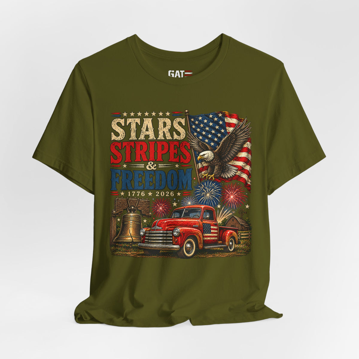Stars Stripes & Freedom Shirt | Patriotic American Tee
