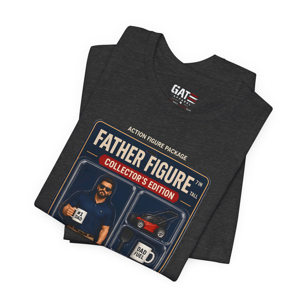 Father Figure Action Figure Shirt | Funny Dad Bod Tee | Collector's Edition Dad Shirt | Father's Day Gift for Dad | Dad Jokes Included