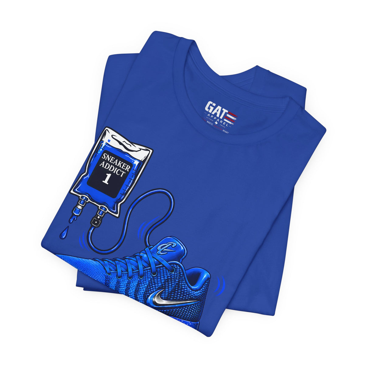 Caitlin Clark Caitlin 1s Addict Blue Sneaker Shirt