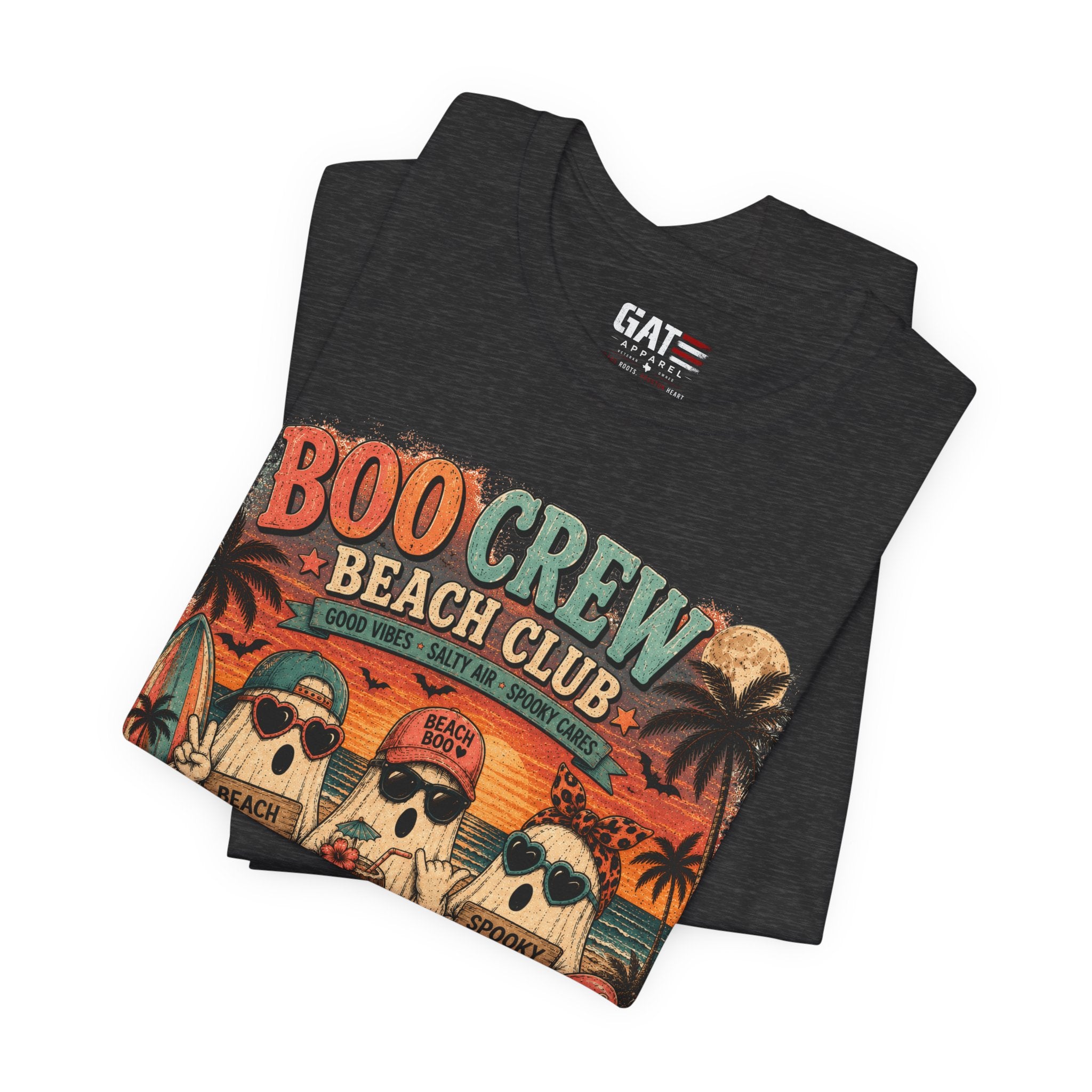 Summerween Shirt, Spooky Beach Shirt, Ghost Beach Tee, Halloween Beach Shirt, Coastal Halloween Tee, Tropical Ghost Shirt