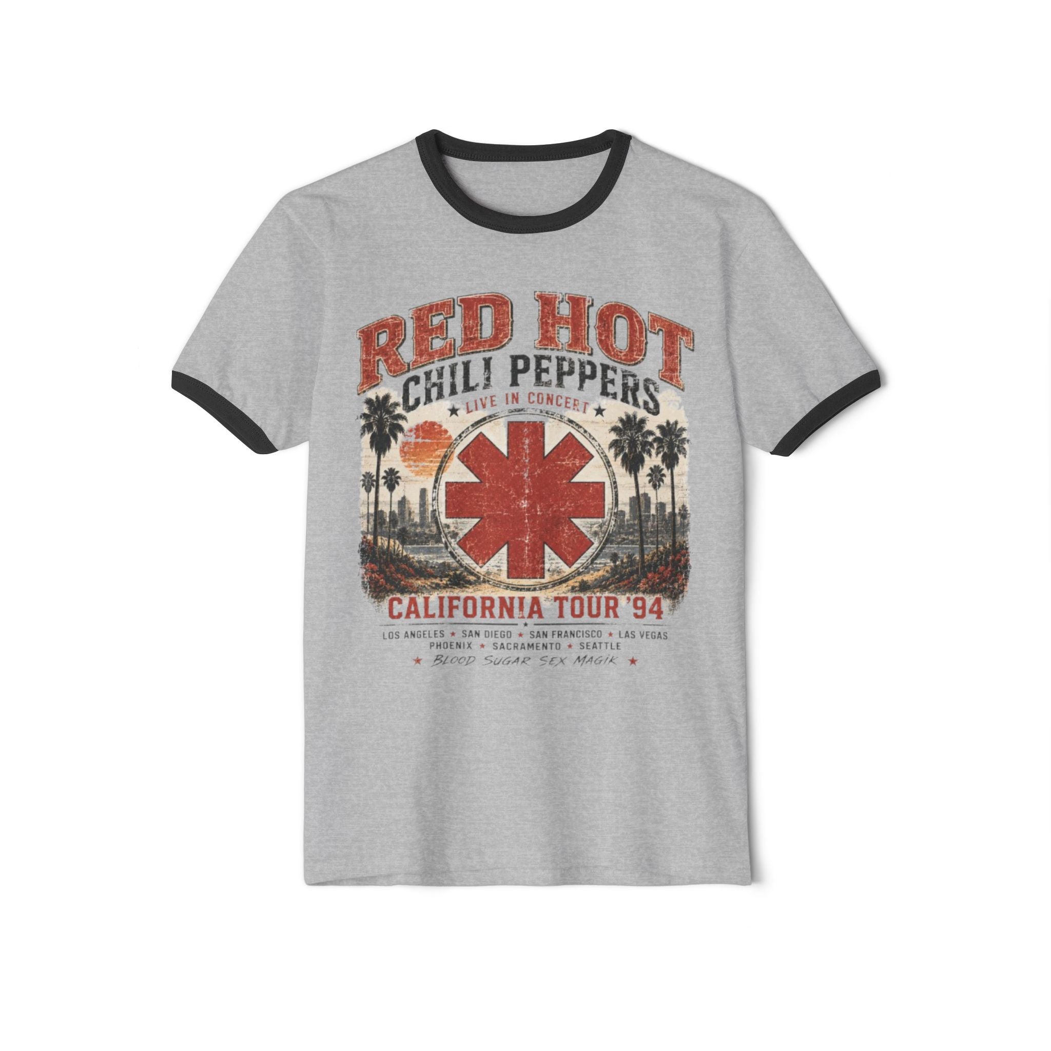 Red Hot Chili Peppers California Tour '94 Ringer T-Shirt