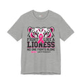 Fight Like a Lioness Breast Cancer Awareness T-Shirt