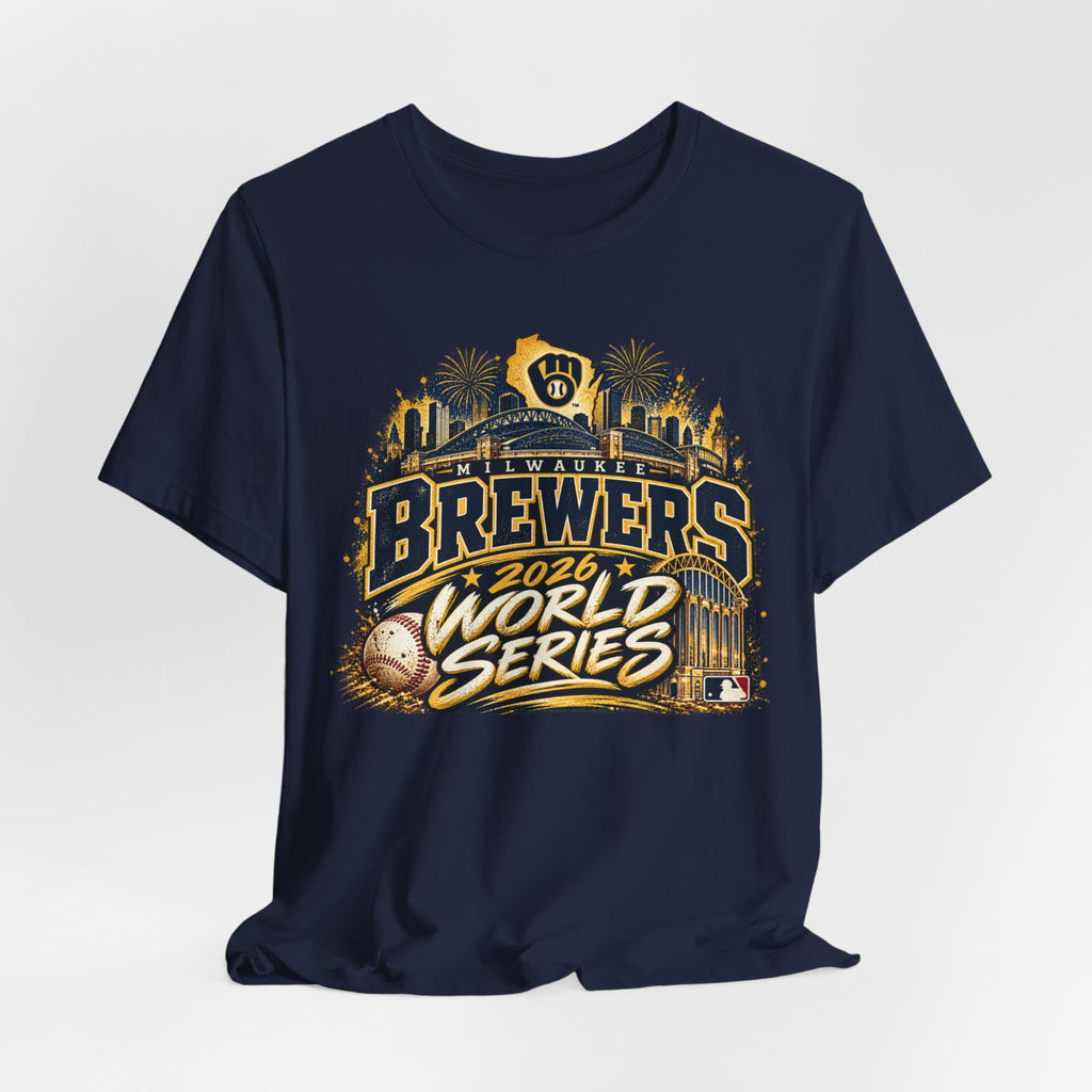 Milwaukee Brewers 2026 World Series skyline baseball T-shirt - alternate product photo 20