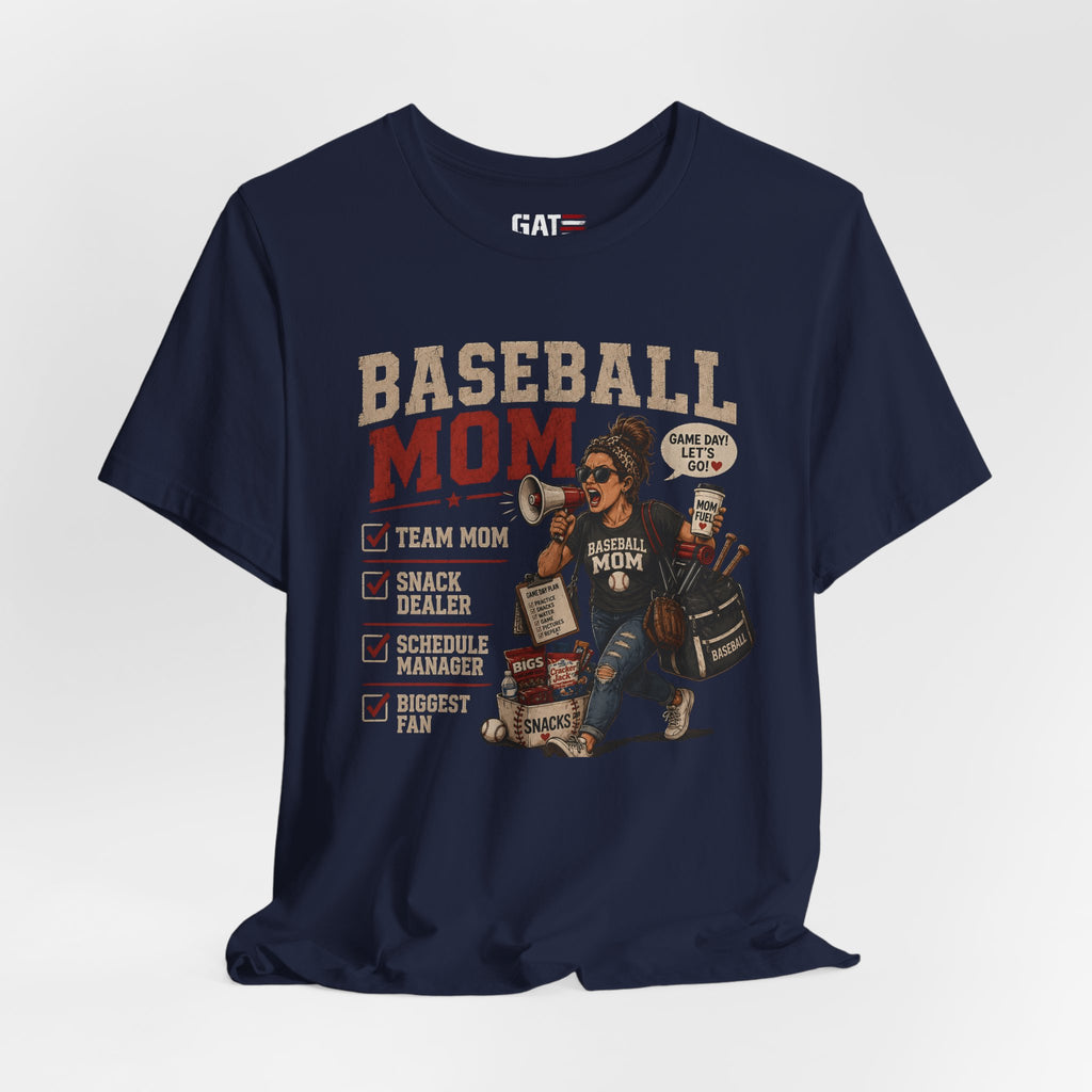 Baseball Mom Shirt, Baseball Mom Gift, Team Mom Shirt, Sports Mom Tee, Game Day Mom Shirt, Baseball Mama Shirt, Snack Dealer, Biggest Fan