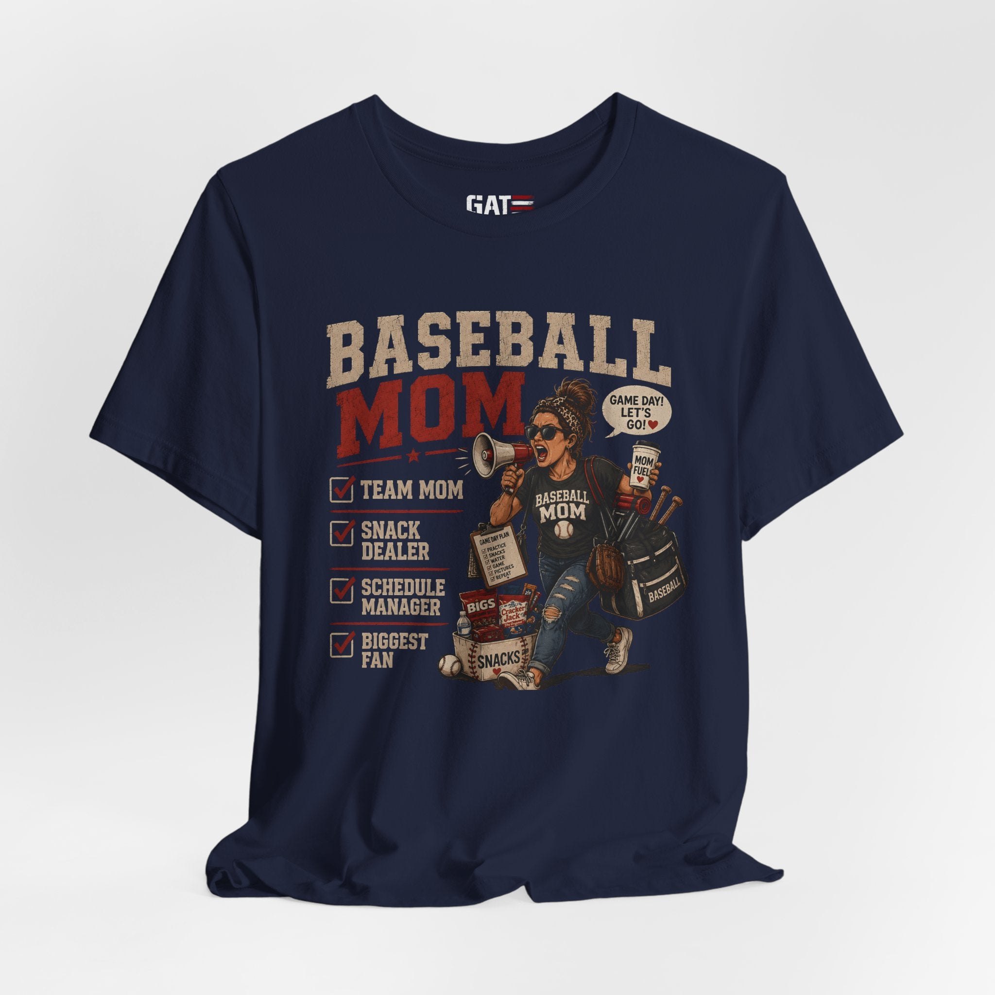 Baseball Mom Shirt, Baseball Mom Gift, Team Mom Shirt, Sports Mom Tee, Game Day Mom Shirt, Baseball Mama Shirt, Snack Dealer, Biggest Fan