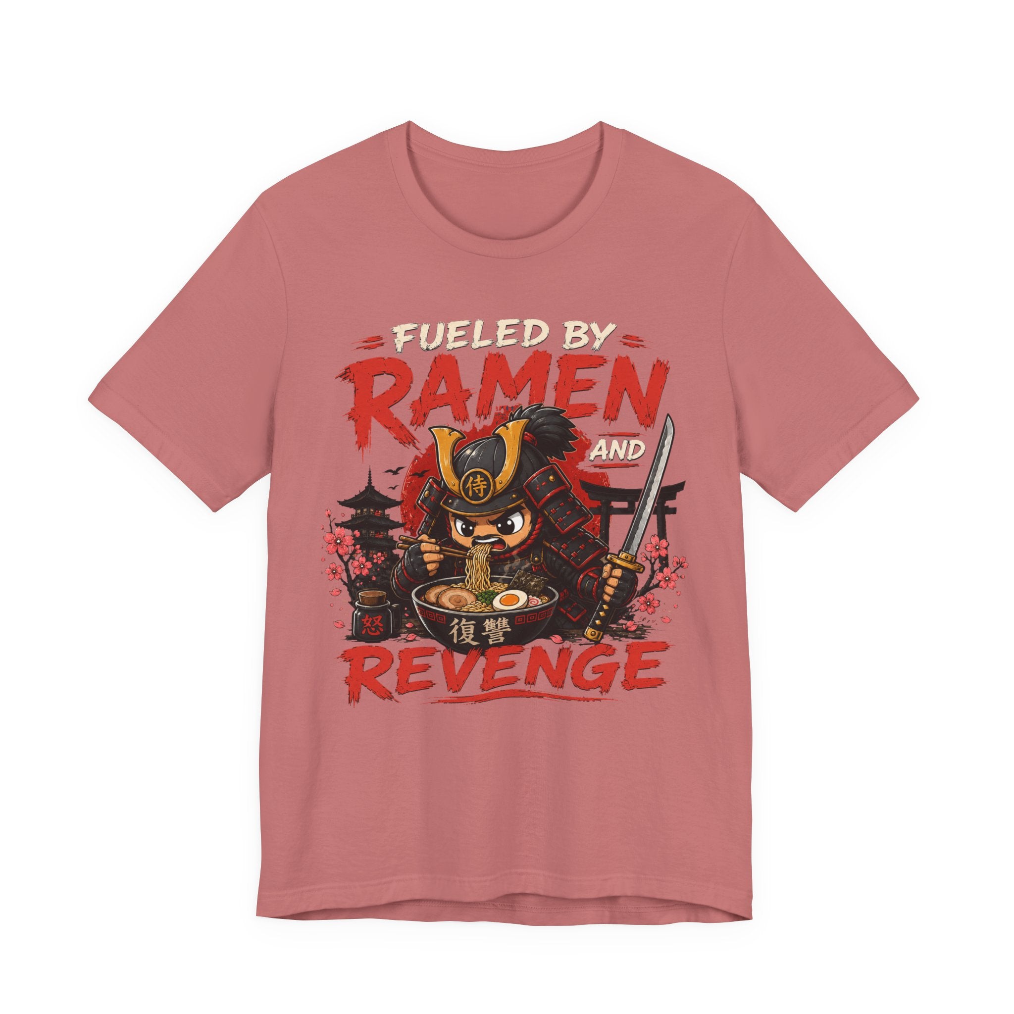 Fueled by Ramen and Revenge Tee — Samurai Ramen Graphic T-Shirt