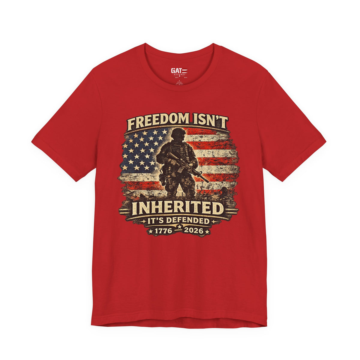 Freedom Isn't Inherited 1776-2026 Shirt | Veteran Tee