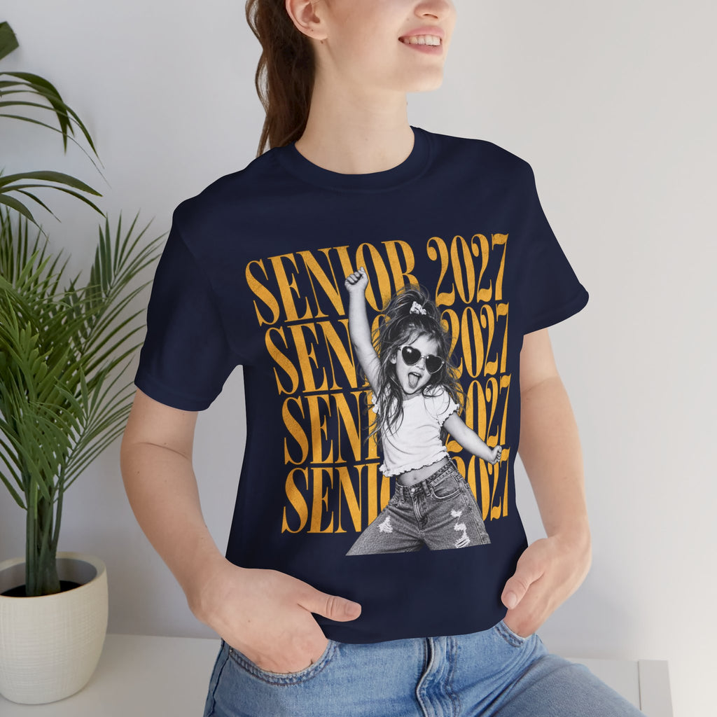 Personalized Senior 2027 Photo Shirt | Graduation Tee