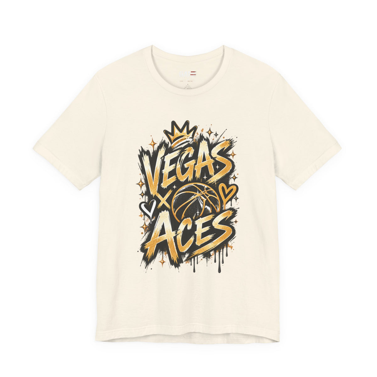Las Vegas Aces Basketball Shirt – Retro Graffiti WNBA Tee product mockup 8