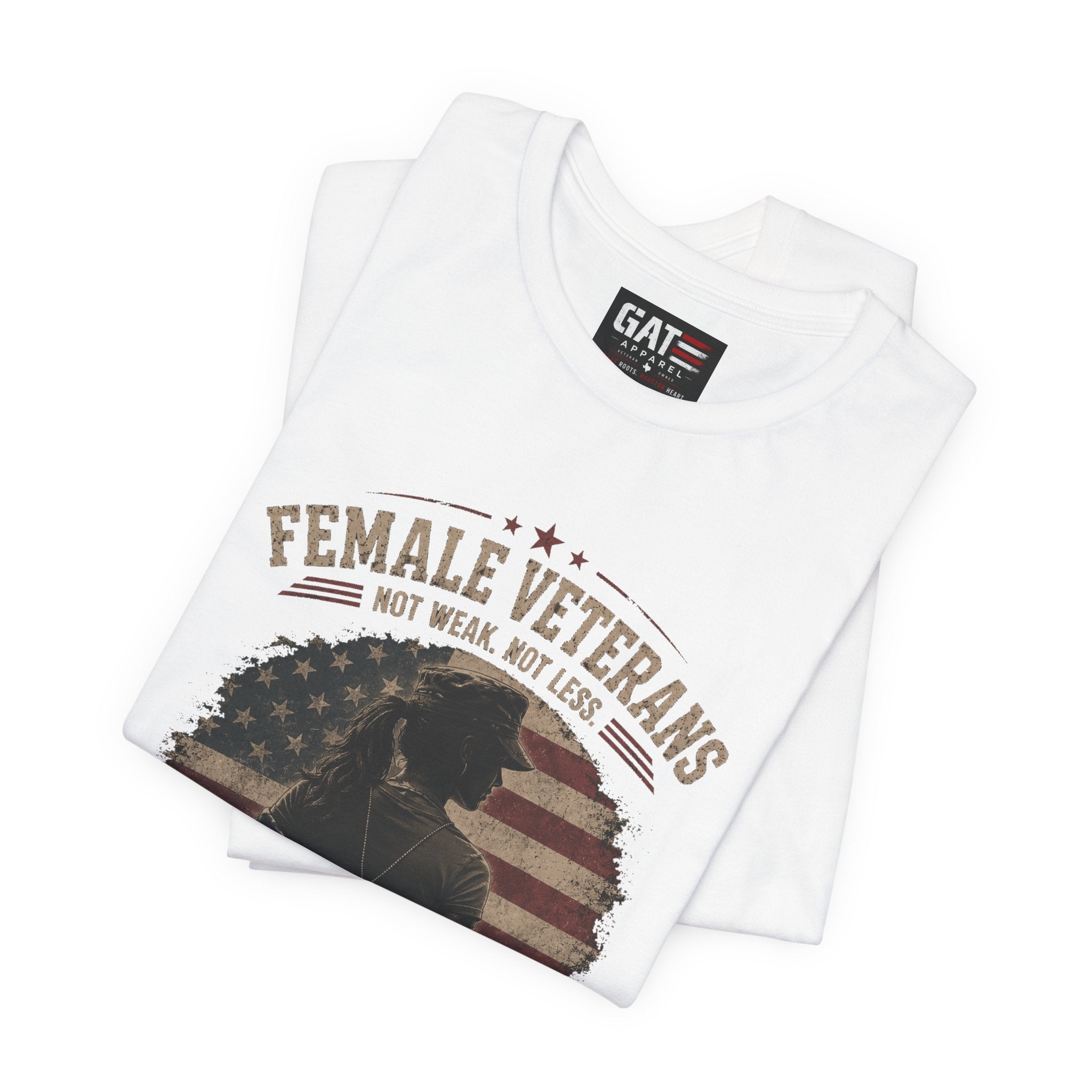 Female Veteran Shirt Built Different Just Like Us Tee Patriotic Military Shirt for Women Army Navy Marine Air Force Veteran Gift