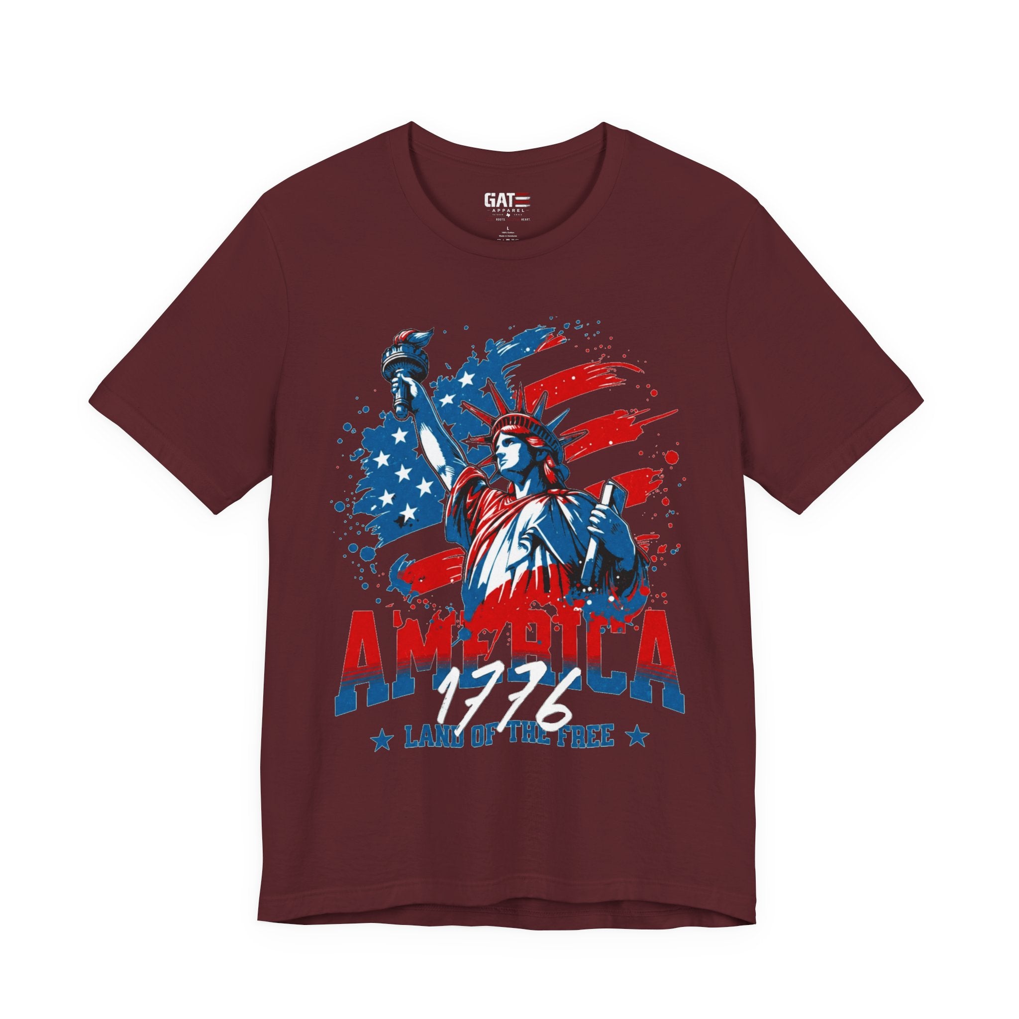 America Statue of Liberty T-Shirt – Land of the Free Patriotic Tee