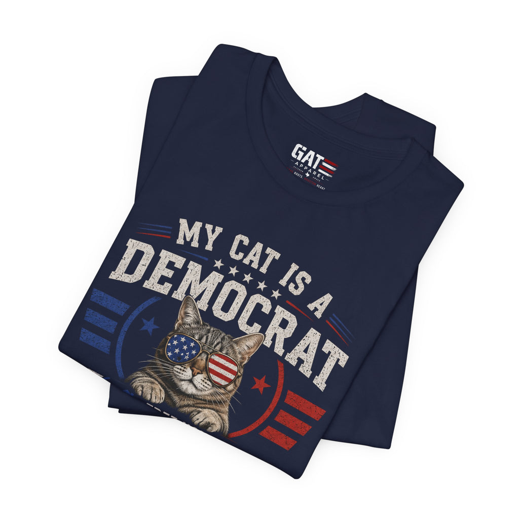 Funny Cat Lover Shirt, Political Humor Tee, Cat Mom Gift, Cat Dad Shirt, Patriotic Cat Lover Gift, Election Humor Tee