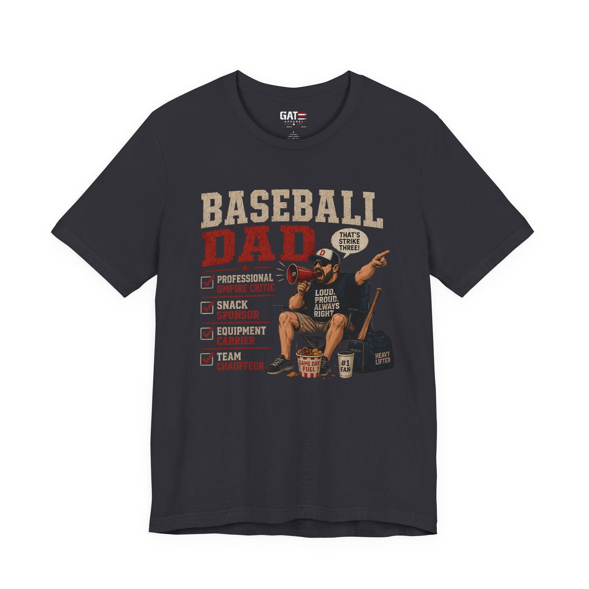 Baseball Dad Shirt, Funny Baseball Dad Gift, Travel Ball Dad Tee, Baseball Parent Shirt, Coach Dad Shirt, Game Day Dad Shirt