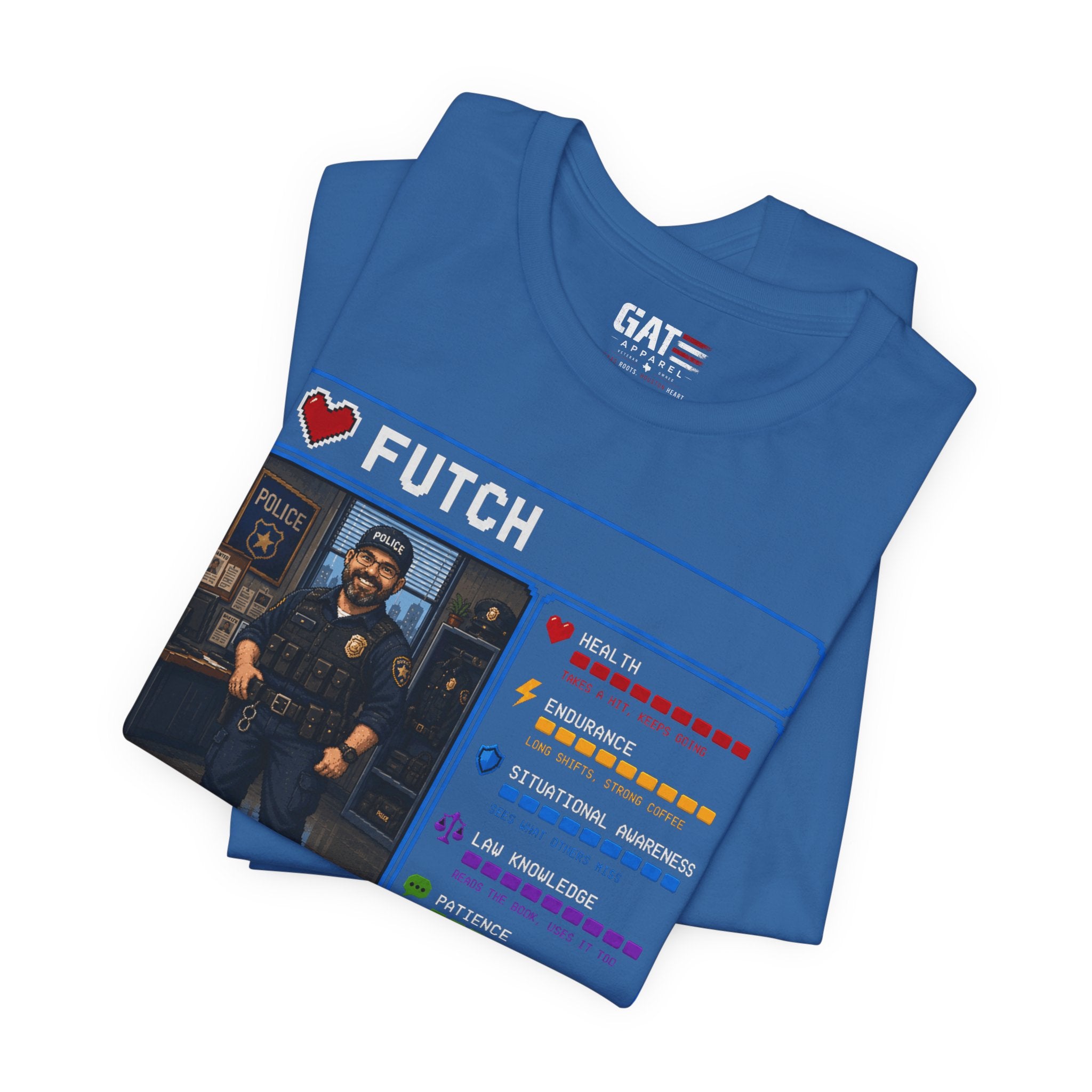 Custom Police Officer RPG Character Shirt | Personalized Law Enforcement Gift