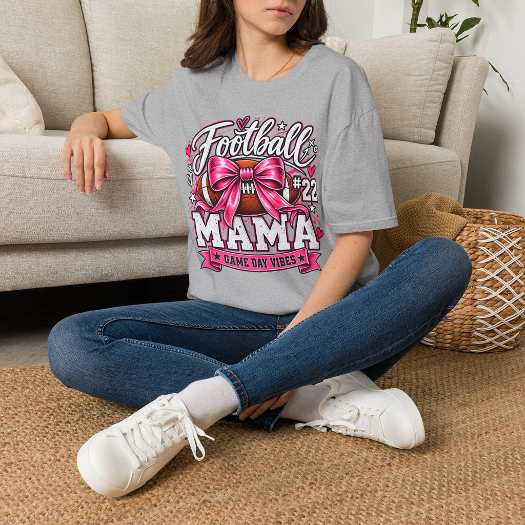 Personalized Football Mom Player Shirt | Custom Name & Number
