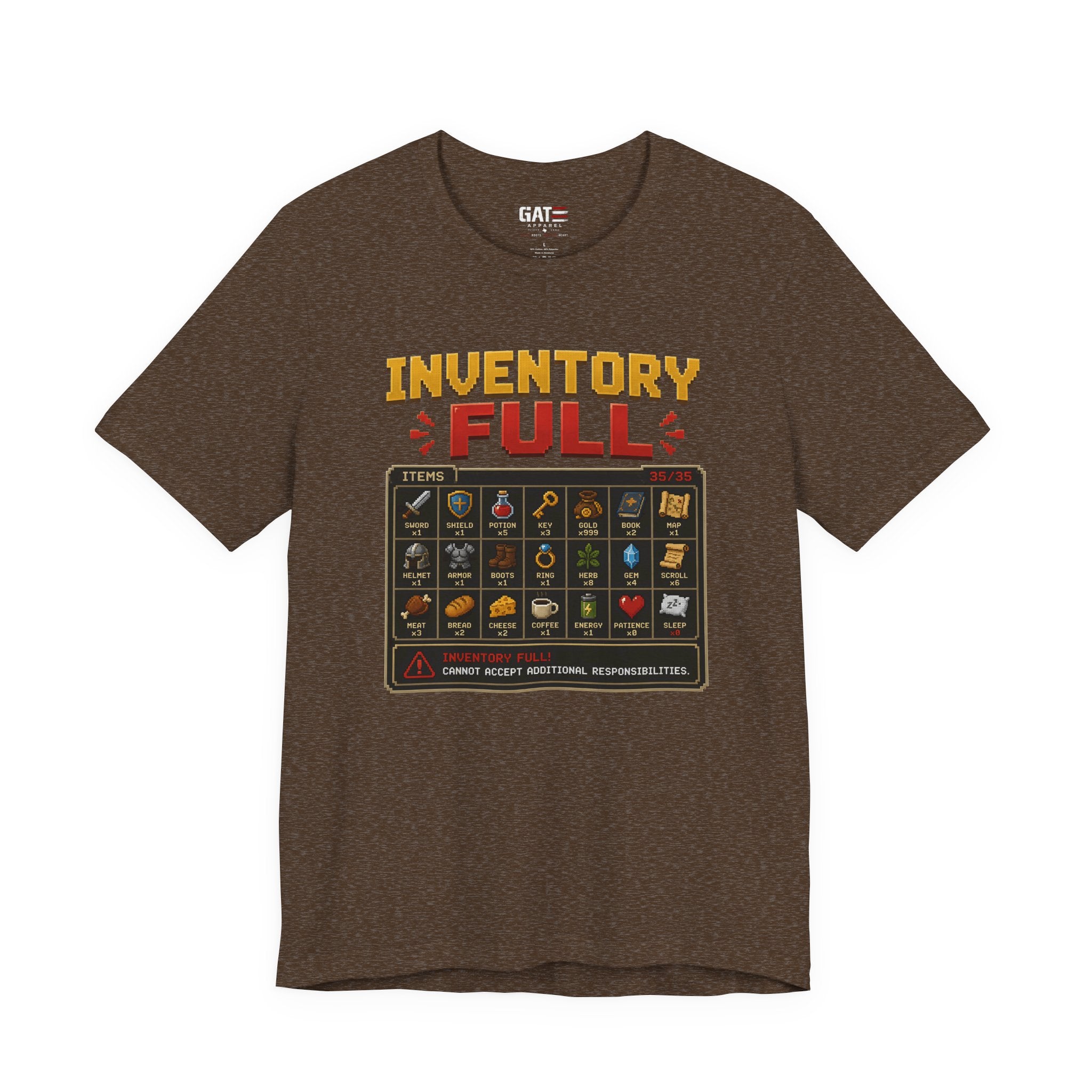 Inventory Full | Retro Gaming Shirt