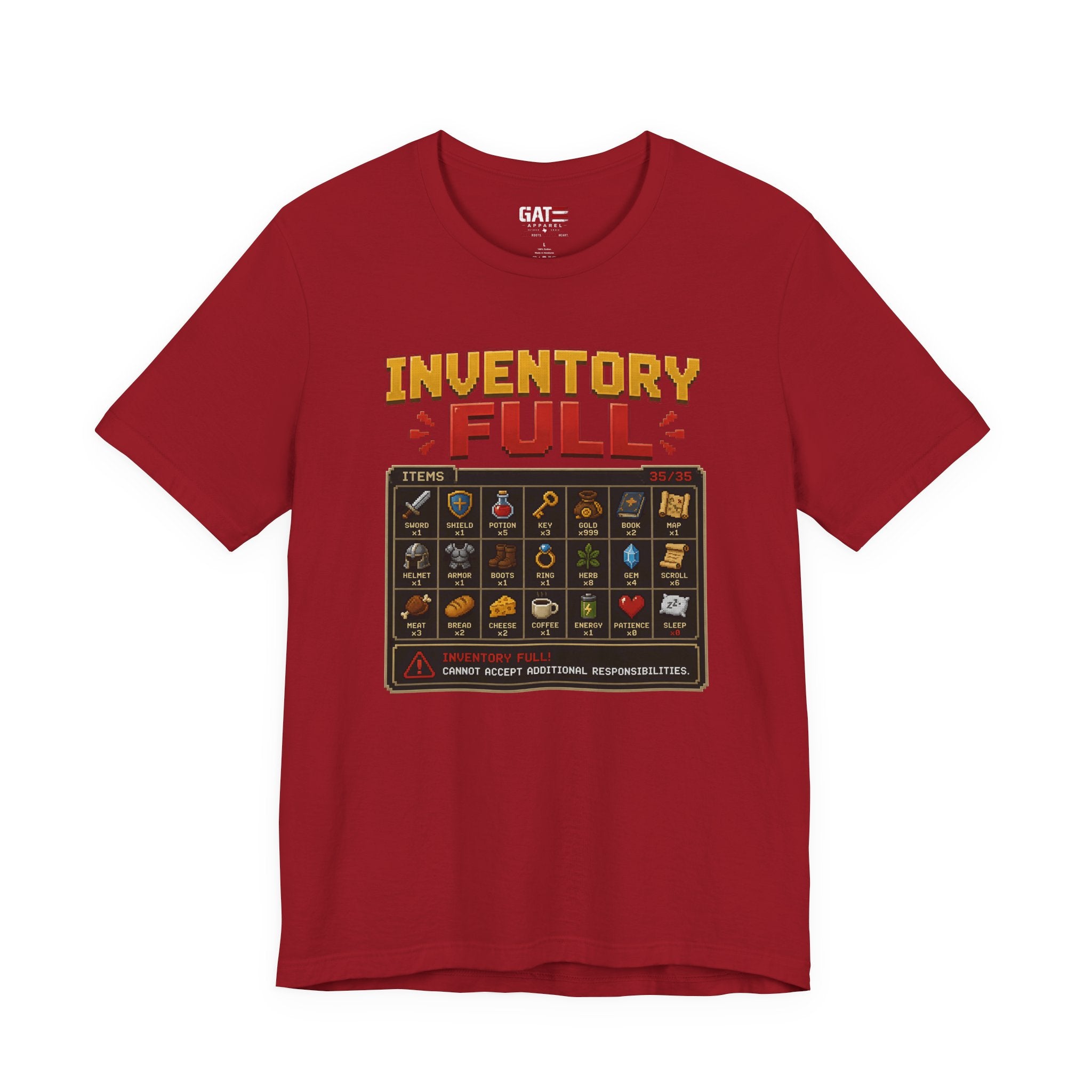 Inventory Full | Retro Gaming Shirt