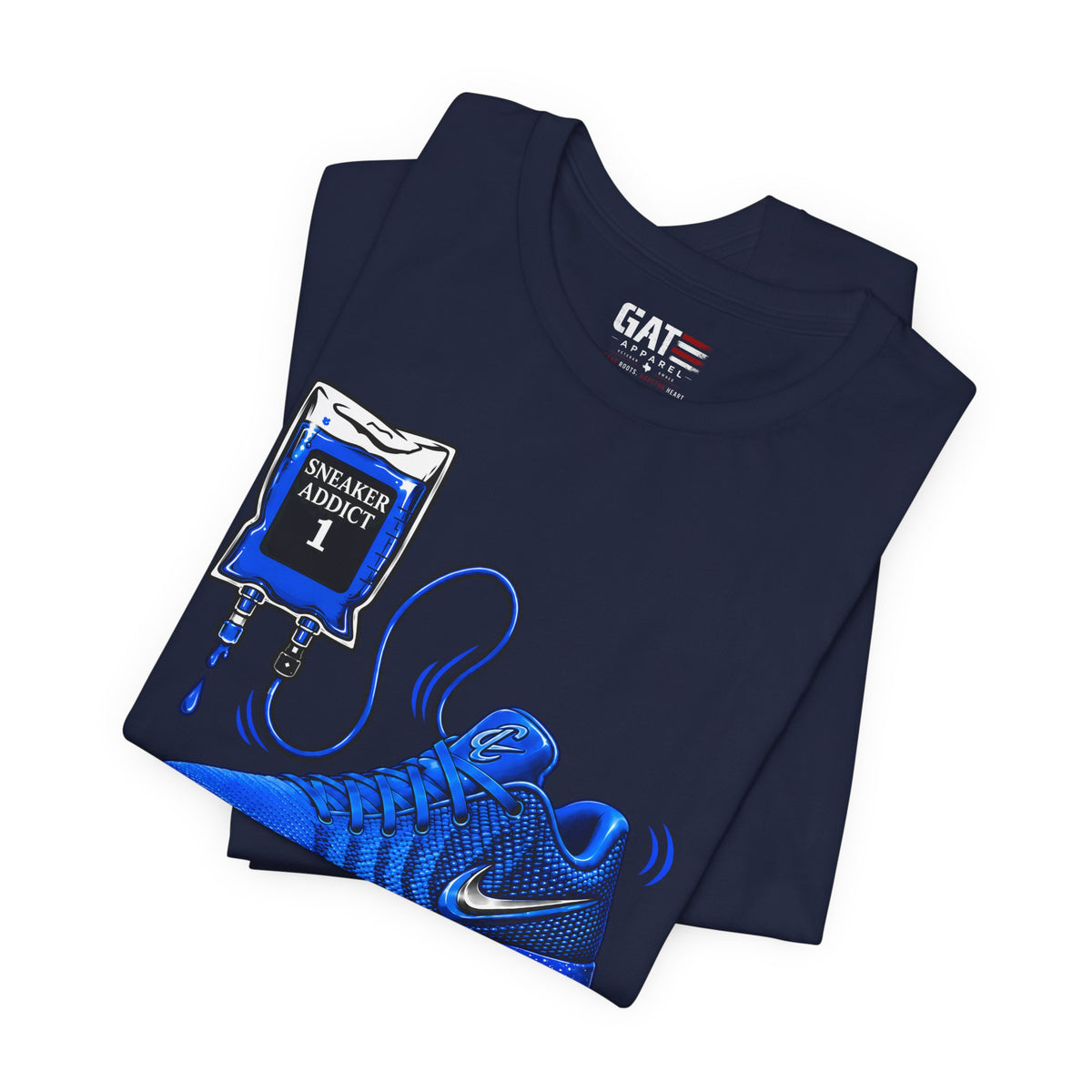 Caitlin Clark Caitlin 1s Addict Blue Sneaker Shirt