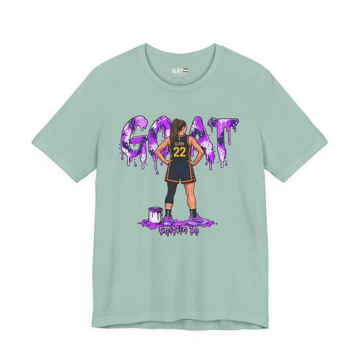 Caitlin Clark Caitlin 1s GOAT Purple Fade Sneaker Shirt