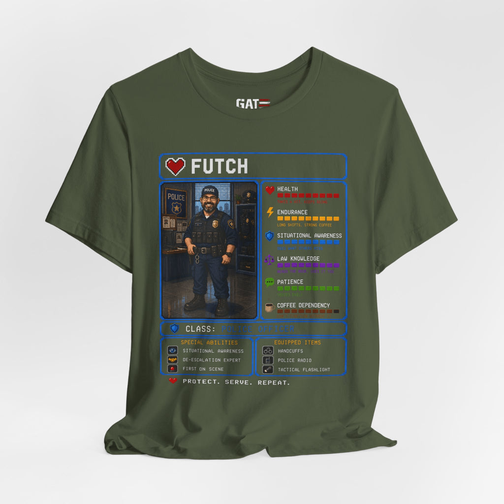 Custom Police Officer RPG Character Shirt | Personalized Law Enforcement Gift