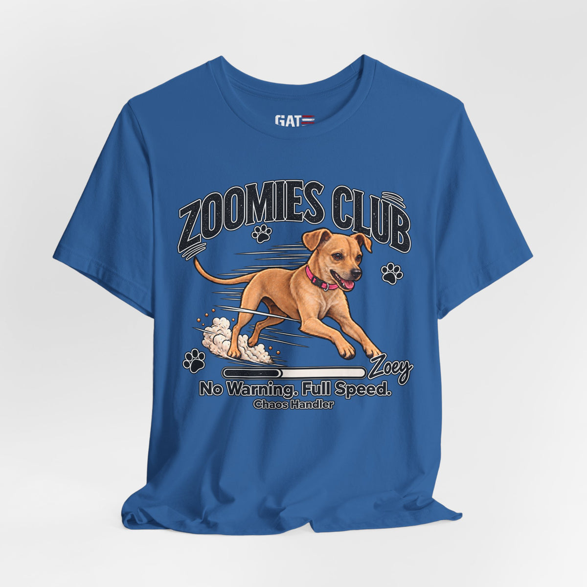 Personalized Zoomies Club Dog Shirt | Custom Pet Tee