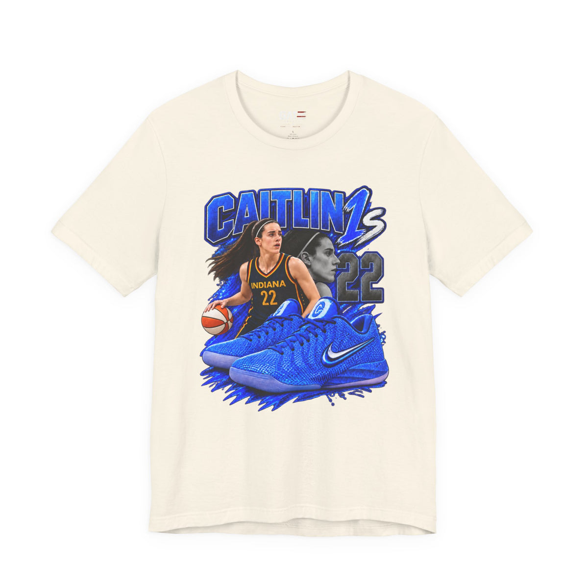 Caitlin Clark Caitlin 1s Racer Blue Classic Sneaker Shirt