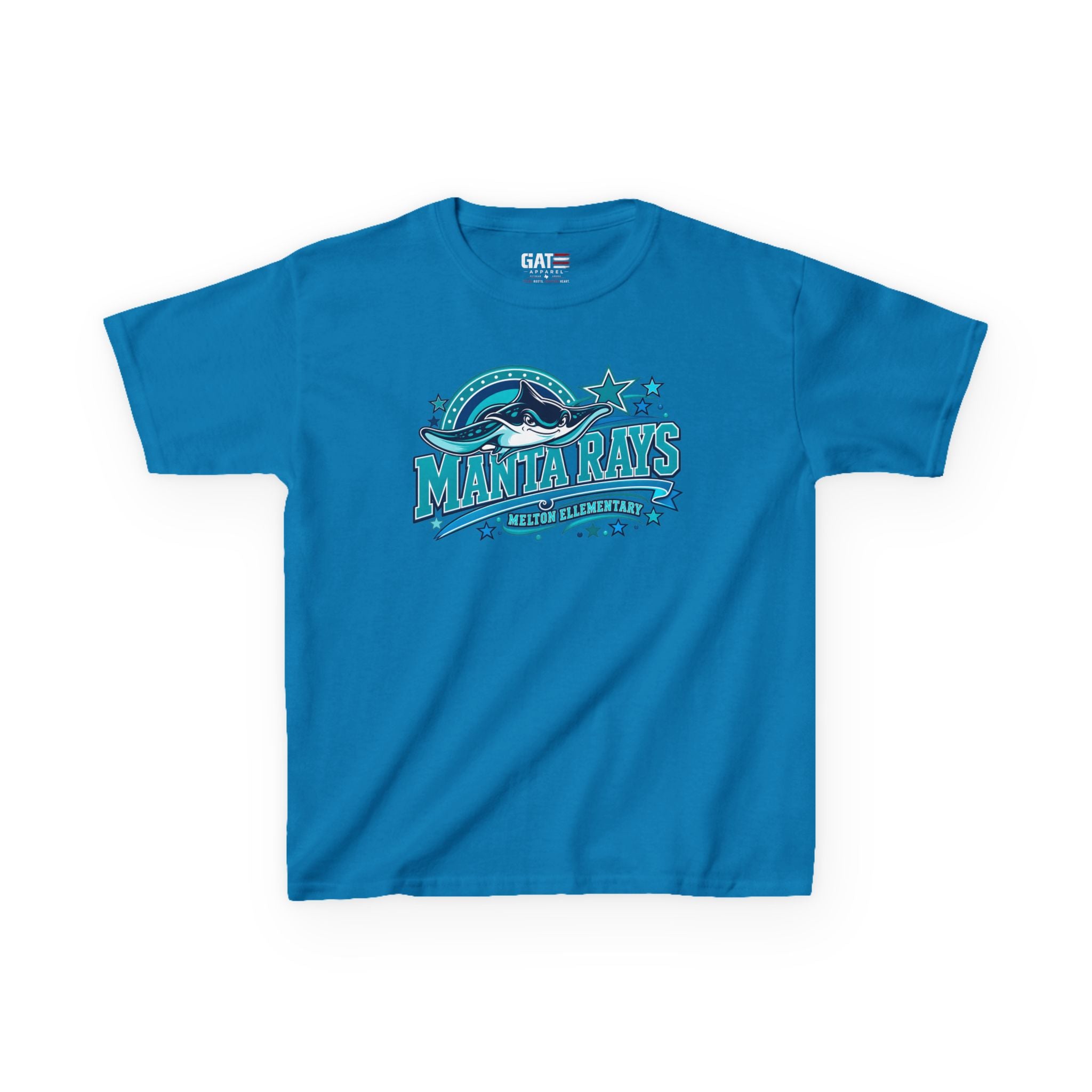 Melton Kids Tee — 'Manta Rays' Ocean Graphic Youth Tee