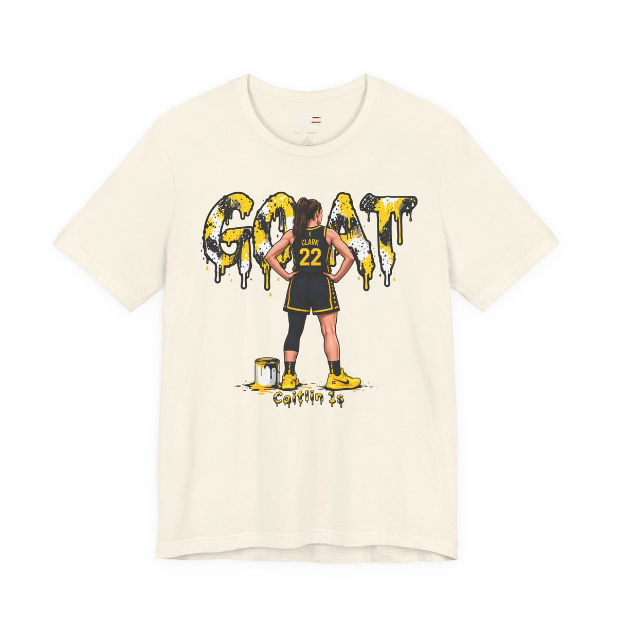 Caitlin Clark Caitlin 1s GOAT Yellow Sneaker Shirt