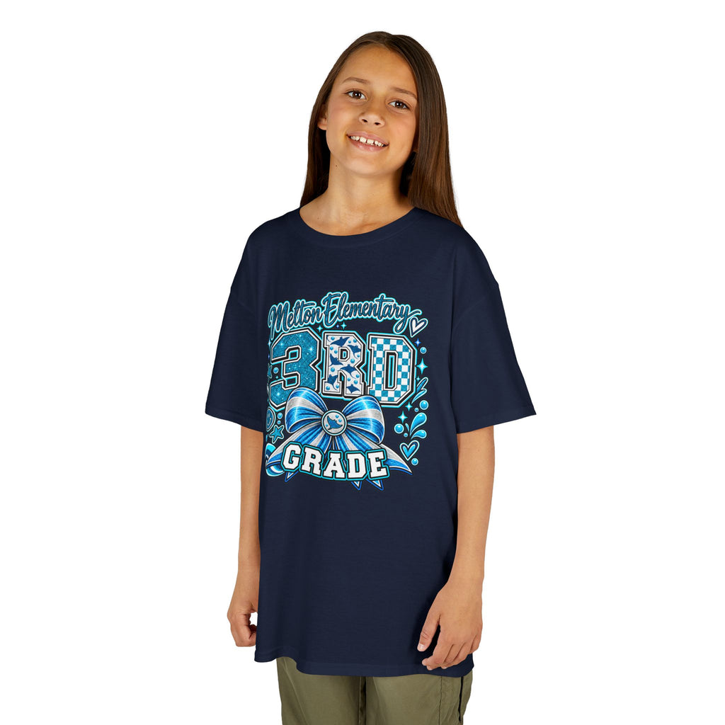 Melton 3rd Grade Kids T‑Shirt — Ribbon Design