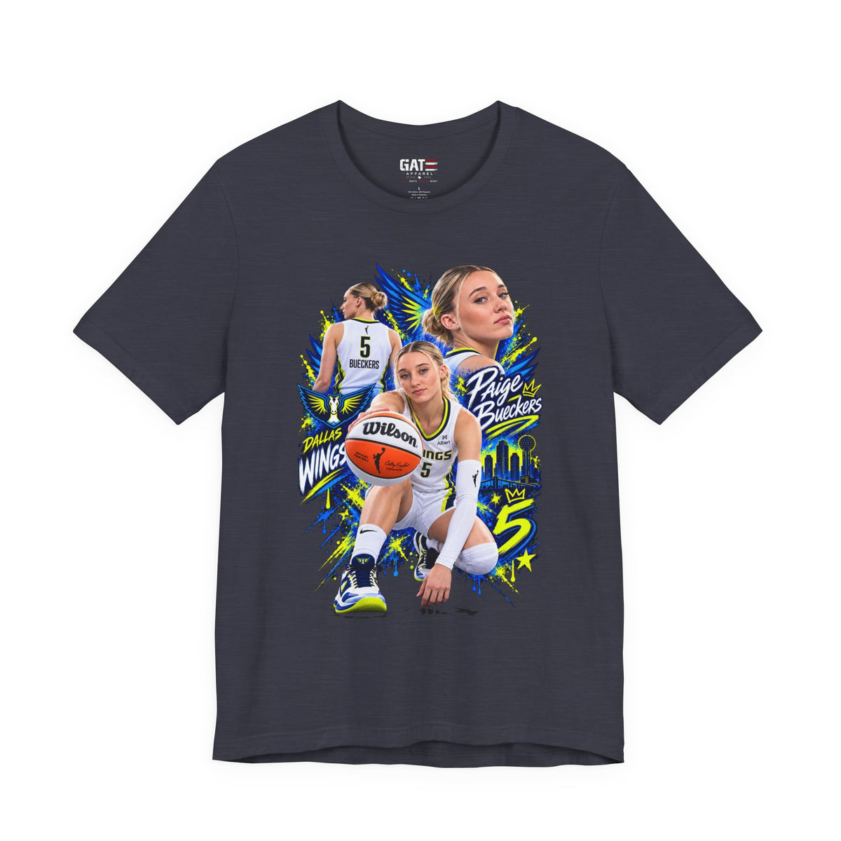 Women's basketball fan graphic tee mockup