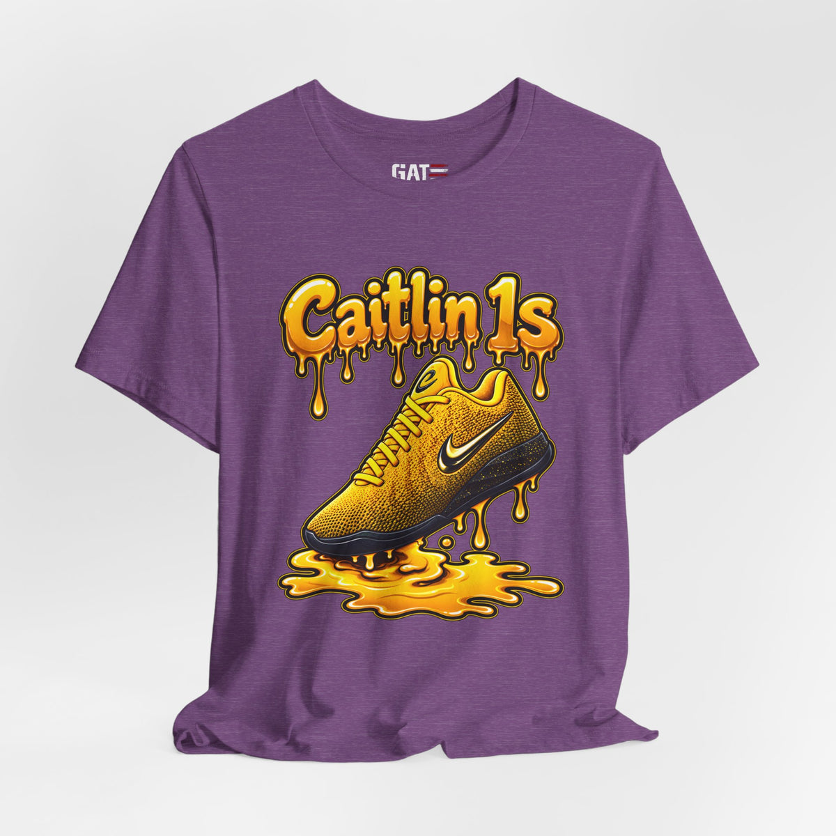 Caitlin Clark Caitlin 1s Iowa Yellow Paint Sneaker Shirt