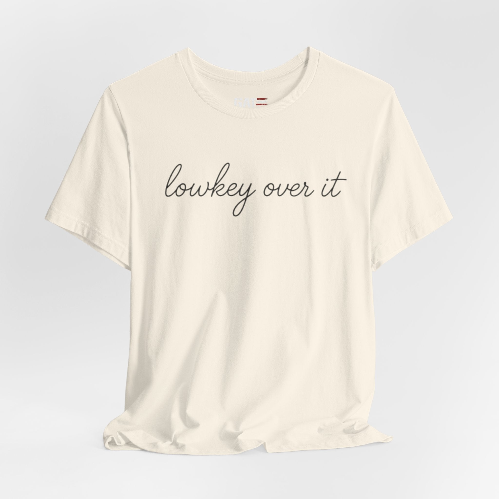 Lowkey Over It Shirt, Funny Gen Z Shirt, Introvert Tee, Trendy Aesthetic Shirt, Sarcastic Graphic Tee Gift